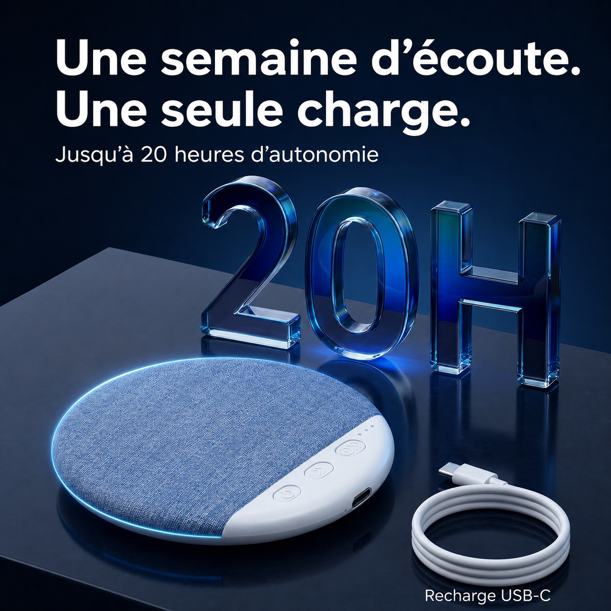 SomniWave™ — L'enceinte d'oreiller pour des nuits plus paisibles